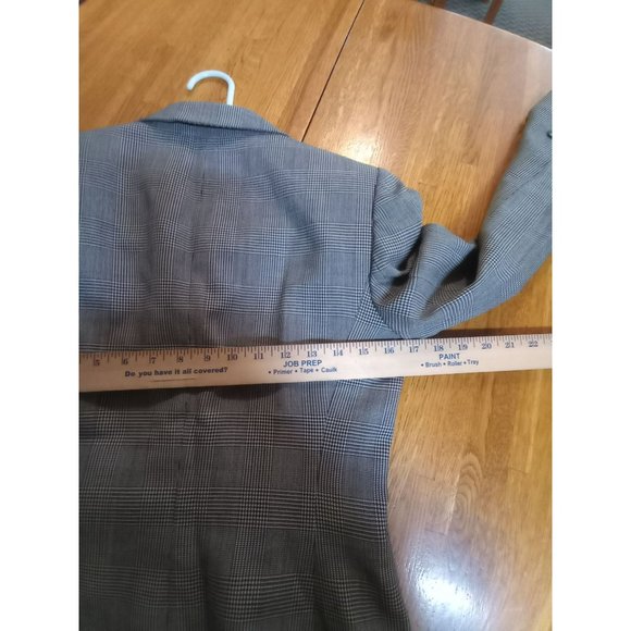 Tahari Arthur s Levine 100%  wool houndstooth jacket Blazer women's size 4 - Picture 8 of 12